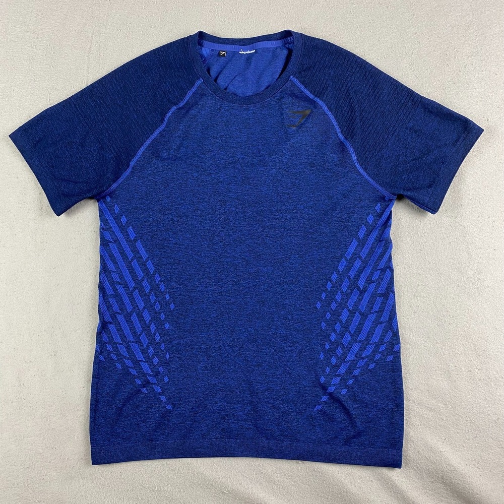 Gymshark OG Devant Seamless T-shirt M gripper short sleeve blue